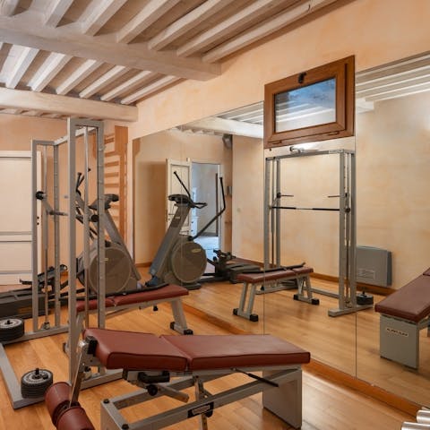 Uplift your stay with an energising workout in the gym