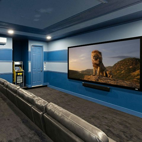 Get the popcorn and gather for movie nights in the home cinema