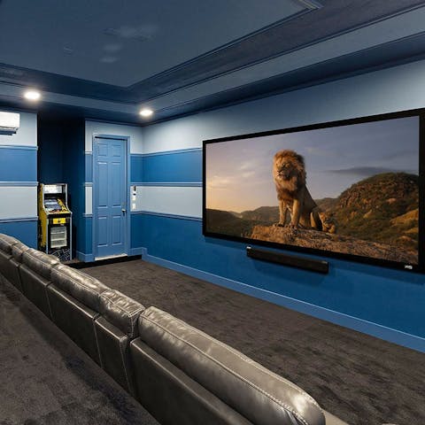 Get the popcorn and gather for movie nights in the home cinema