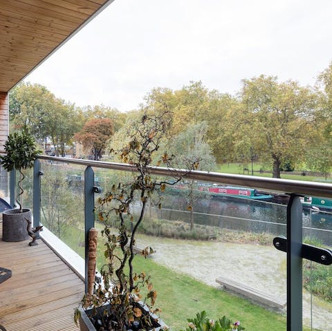 Sit out on the balcony and watch the world drift by