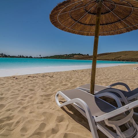 Make lagoon side lounging your only firm plan for the day