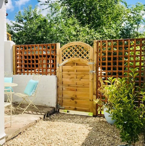 Sit out on the patio with your Earl Grey in the morning