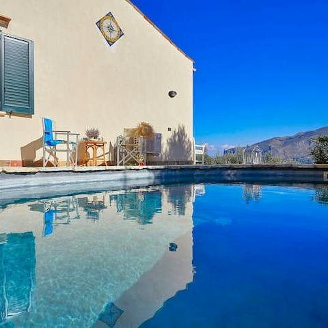 Cool off from the Sicilian sun in the private swimming pool