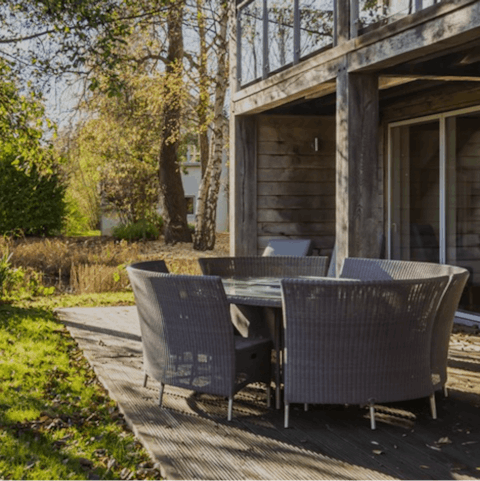 Fire up the BBQ for al fresco dinners on the deck