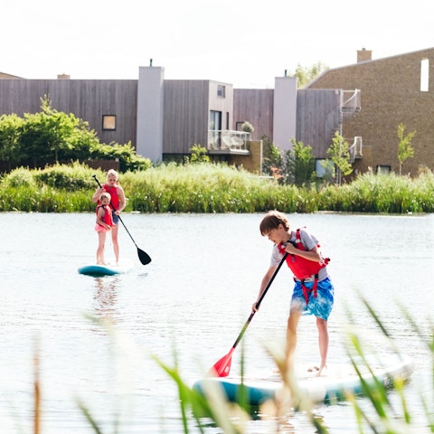 Hire paddleboards, kayaks or bikes from the onsite Activity Hub