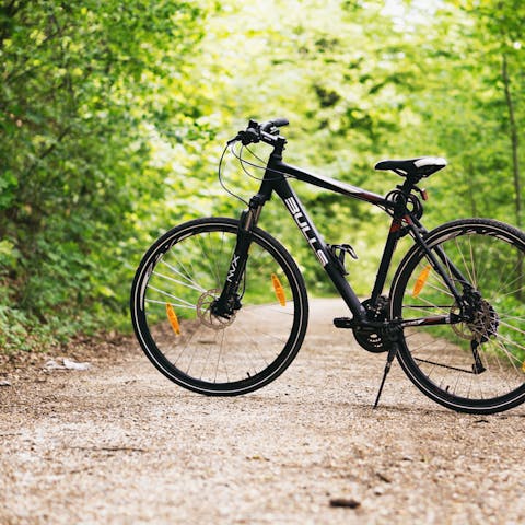 Explore the area by bike – there are numerous bike trails right outside your door