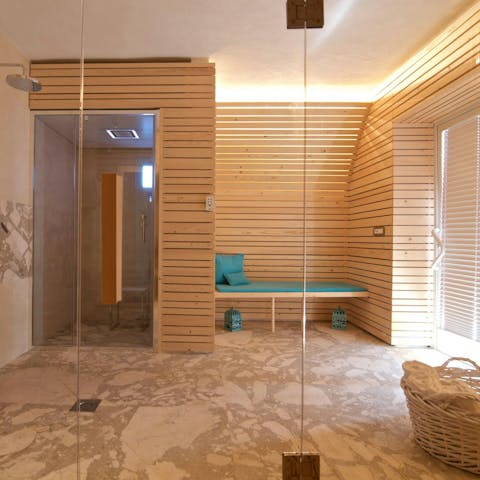Take your relaxation to the next level in the wellness area