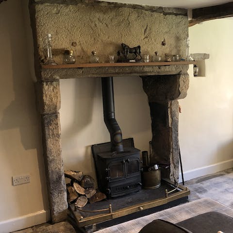 Get your glow on beside the stove