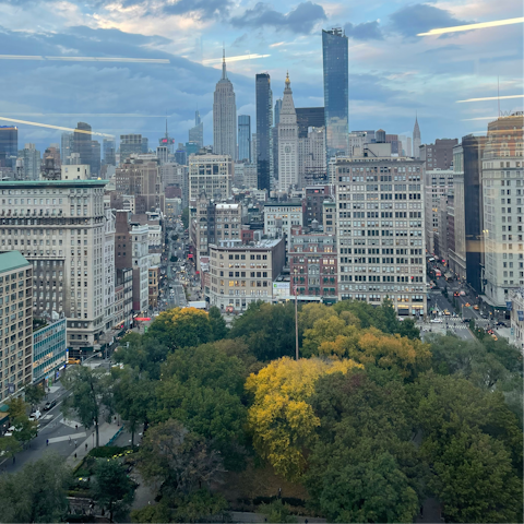 Stroll five minutes to Union Square