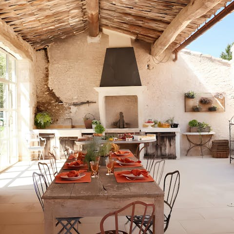 Rustle up Provençal dishes in the summer kitchen