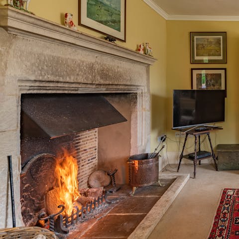 Curl up in front of the roaring fire with a good book