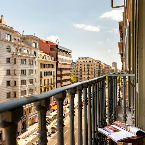 Start your day with a fresh coffee on the private balcony