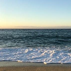 Splash about in the sea at Punta Ala beach, 1.1km away