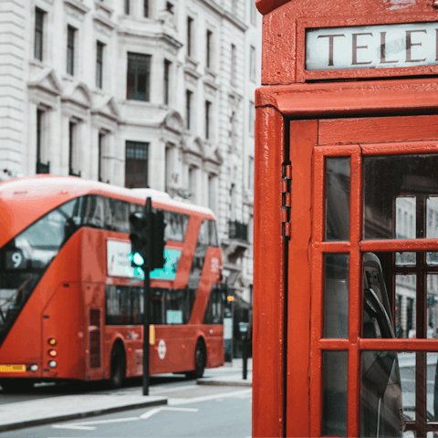 Hop on the train and arrive into London in just thirty minutes