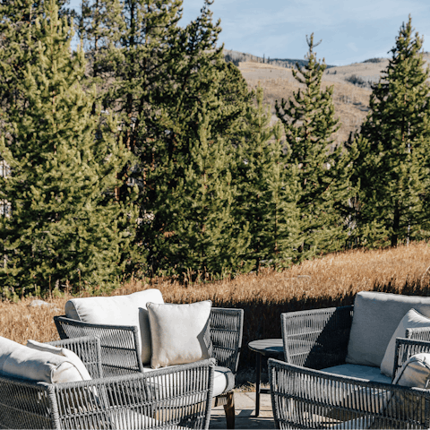 Enjoy the beautiful views from the terrace