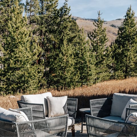 Enjoy the beautiful views from the terrace