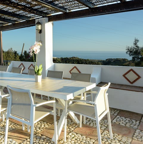 Admire the breathtaking views of the Alboran Sea from your private terrace