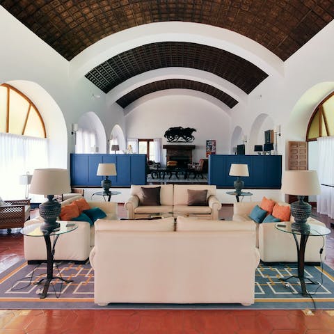 Gather the whole group together in the grand living areas and enjoy local wine and good conversation