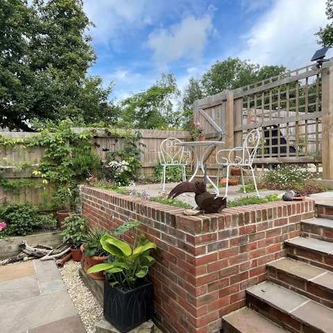 Take your morning cuppa out to the garden