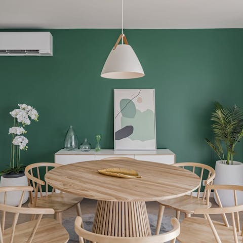 Gather around the dining table for a home-cooked Madeiran feast, followed by Passion Fruit Pudding for dessert