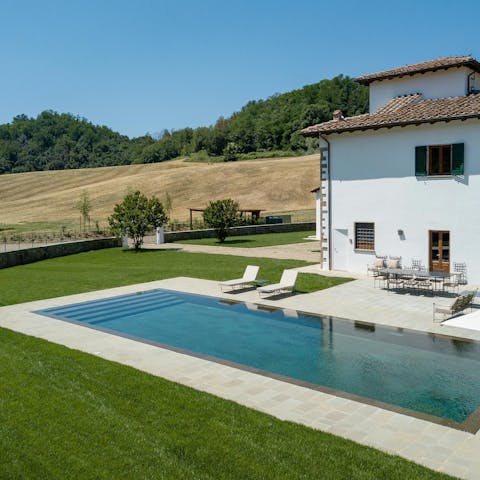 Enjoy total relaxation while lounging by the pool