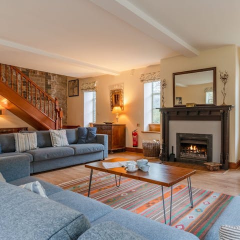 Snuggle down in front of the fire after an exhilarating day outdoors