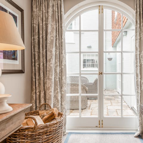 Open up the doors onto elegant alfresco living