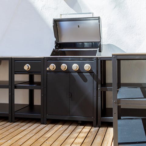 Fire up the grill to barbecue a Mediterranean feast