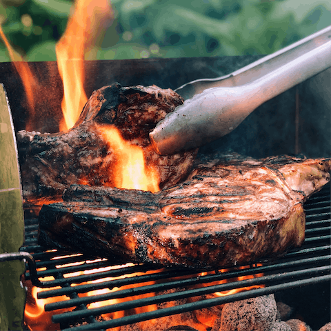 Serve up smoky flavours on the Weber gas barbecue