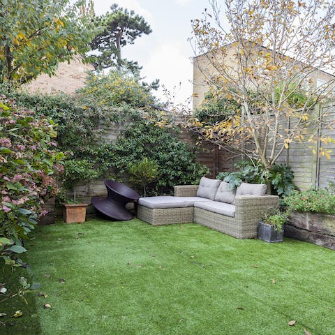 Make new memories with your kids in the private garden