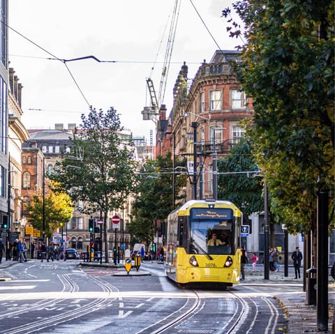 Enjoy a day out in Manchester – it's a twenty-minute train ride away