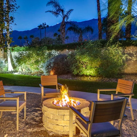 Dream by the firepit under the stars