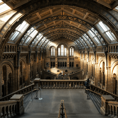 Walk ten minutes north to be inspired at the Natural History Museum