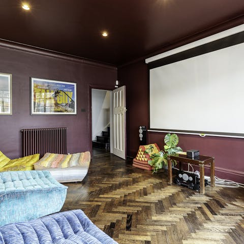 Gather for magical movie nights in the living room
