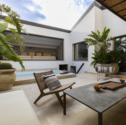 Cool off in the riad's private plunge pool