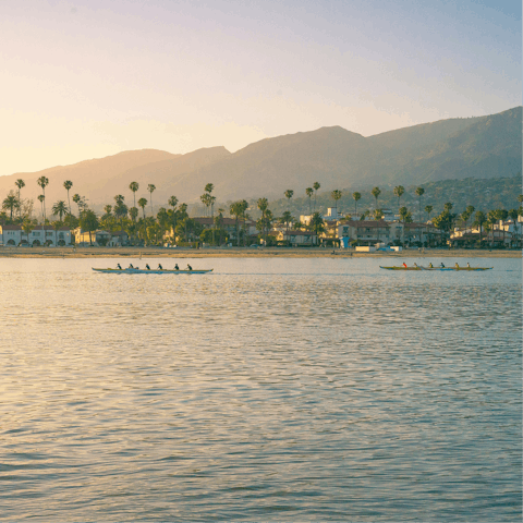 Wander to the picturesque Santa Barbara harbour