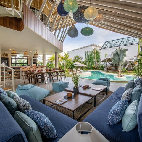 Unwind in the open-air living space