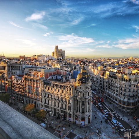 Enjoy trendy shops and tapas bars when you stay in the Ríos Rosas district