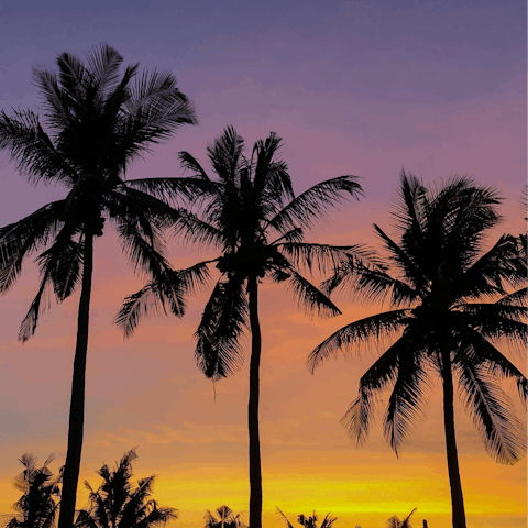 Take a 10-minute drive to see the sunset in Seminyak