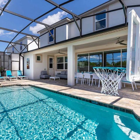 Spend your days by the private pool