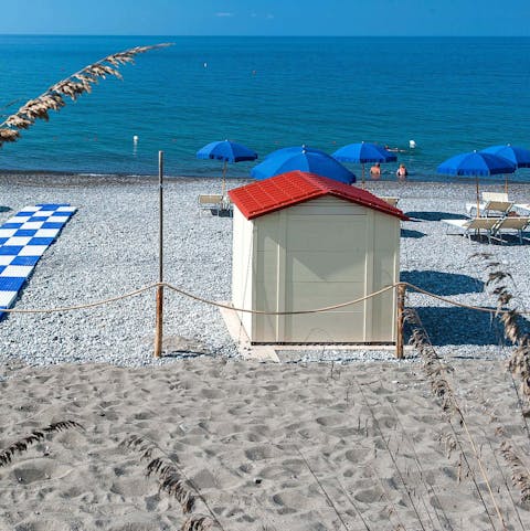Relax on the beach just 150m away from your complex
