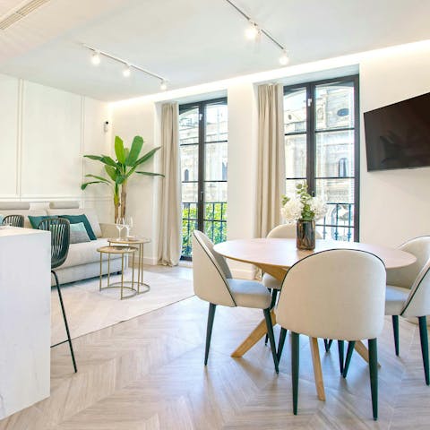 Savour slow evenings at home or head to a local restaurant