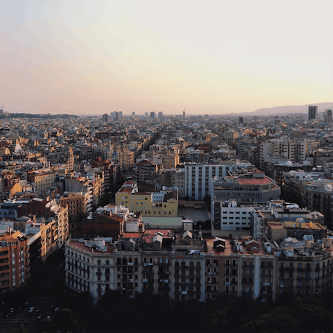 Stay in the central Eixample district of Barcelona