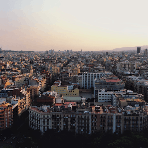 Stay in the central Eixample district of Barcelona