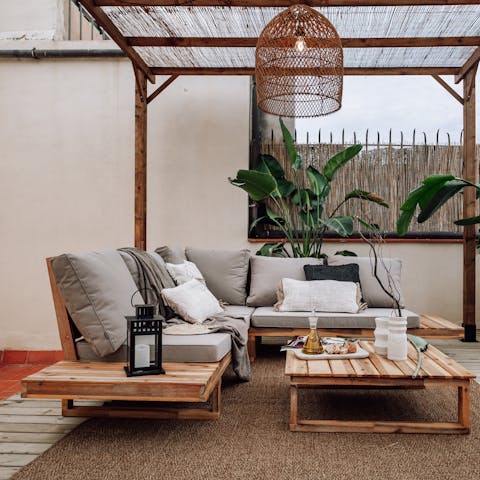 Sip Sangria at the private terrace lounge area