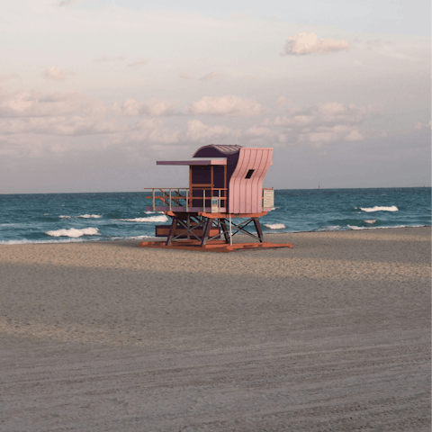Relax on the sand and take a dip in the Atlantic at North Beach, just a ten-minute drive away
