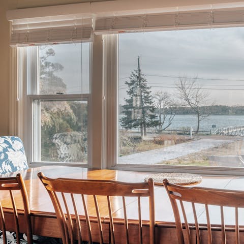 Dine with a view, inside or out