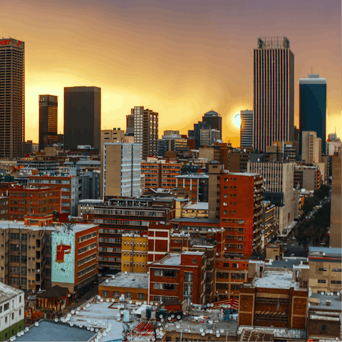 Stay in the trendy Illovo area of Johannesburg