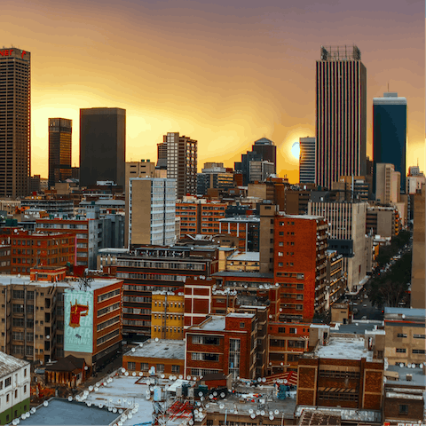 Stay in the trendy Illovo area of Johannesburg