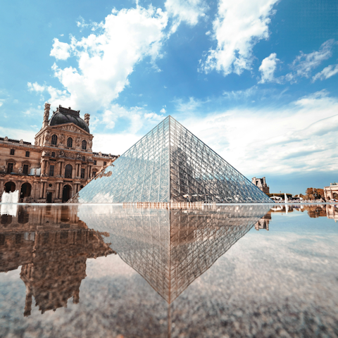 Cross the river to visit the Louvre – one of the world's best-loved museums